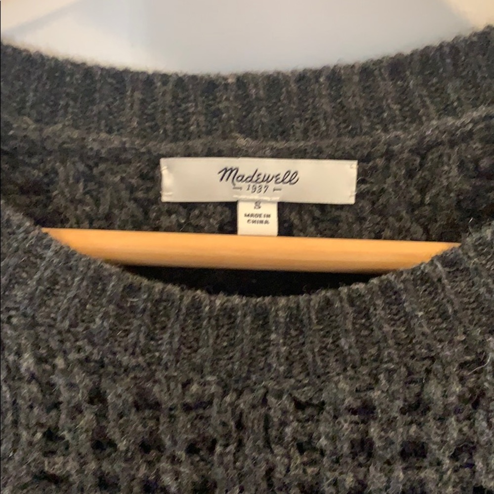 Madewell Sweater w/ Flannel - Picture 3 of 4